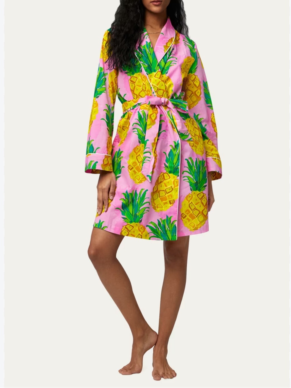 Trina TurkBed Head Robe Pineapple Print Poplin